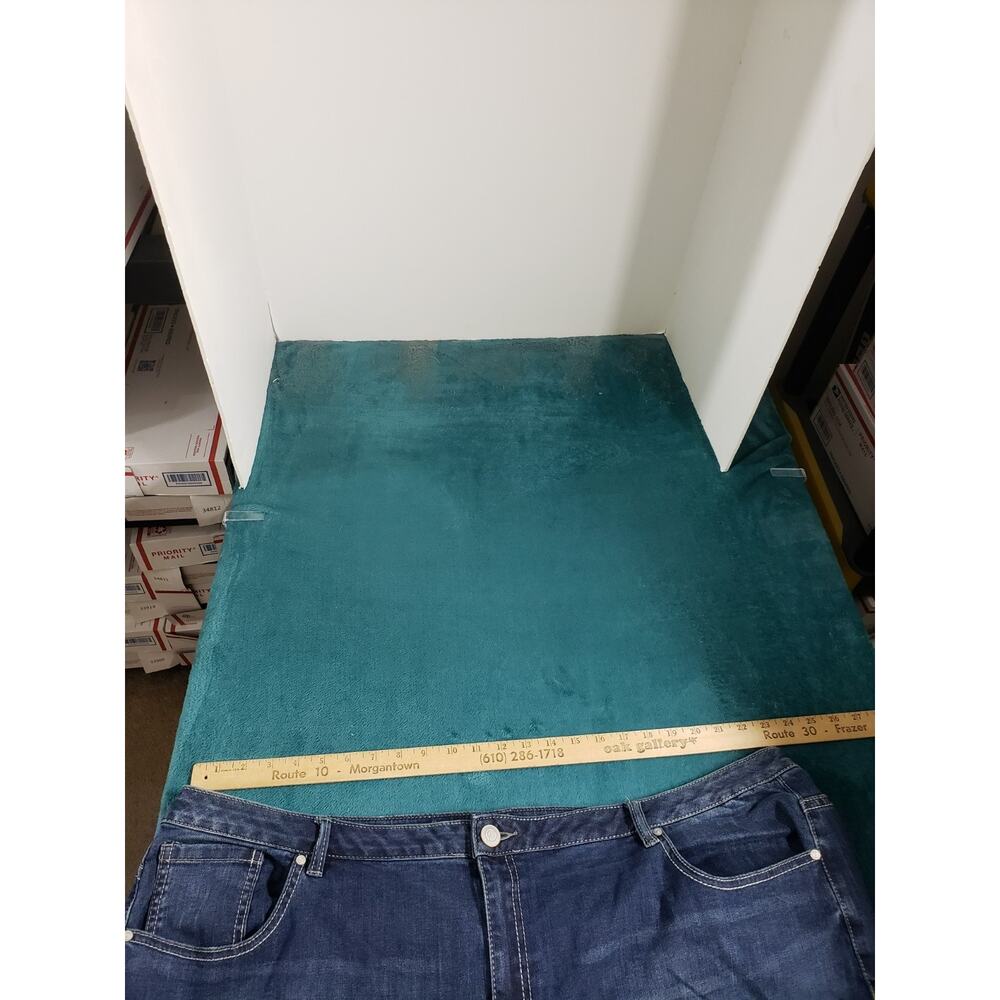 Lane Bryant Jeans Size 26 Women Blue Stretch Denim Ladies Mid Rise Straight - Picture 8 of 11